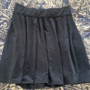 Hollister Navy Blue Velvet Skirt